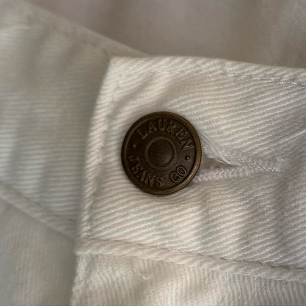 Lauren Ralph Lauren Women’s White Denim Pants 4P - Picture 12 of 14